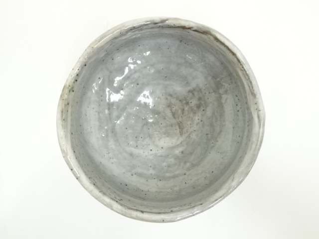 道具 ] - 道具 加陽庵 中村東洸造 倣鼠志野草花文茶碗（共箱